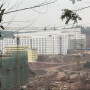 This nine-story hog building will hold 7,500 sows—it is one of four nine-story buildings being built by Chinese feed mill and pork producer company Guangxi Yangxiang Co.