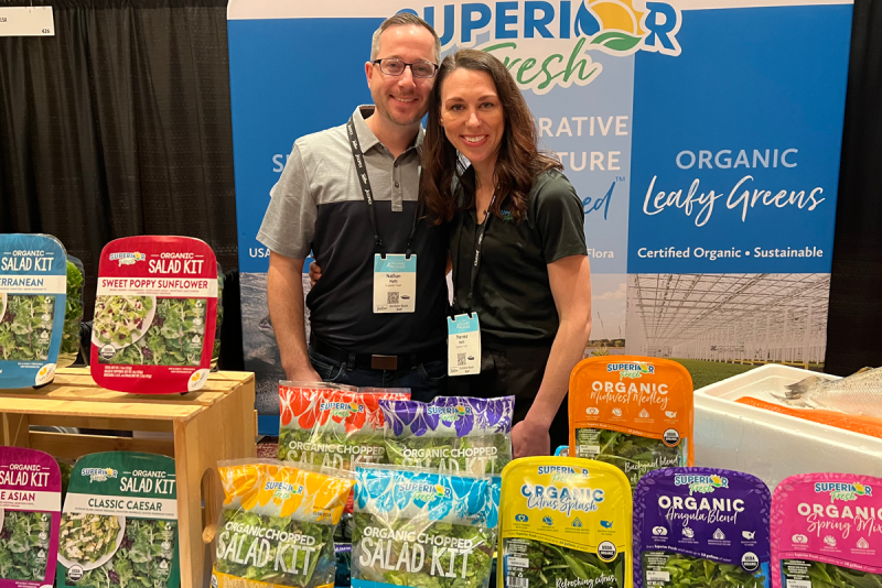 Nathan Hefti and Theresa Hefti of Superior Fresh