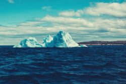 Iceberg in the ocean