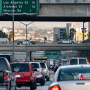 Traffic near downtown Los Angeles