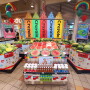 Watermelon retail display at Schnuck’s supermarket in Richmond Center, St. Louis