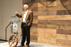 Rich Dachman, Brighter Bites CEO, speaks to the breakfast crowd at the 2019 NEPC expo in Boston.