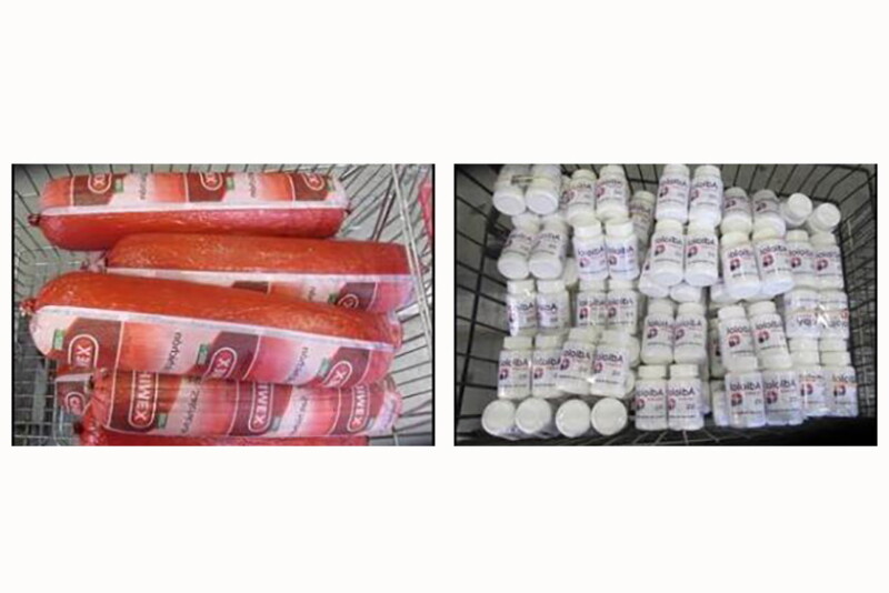 CBP seizure of bologna and Tramadol pills