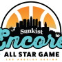 Encore All-Star Games 2023 logo, sponsored by Sunkist Growers