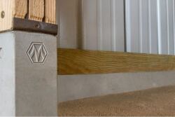 A new, patented concrete splashboard is now being offered by Morton Buildings to make post-frame buildings stronger and more durable by completely removing structural wood from touching the ground. 