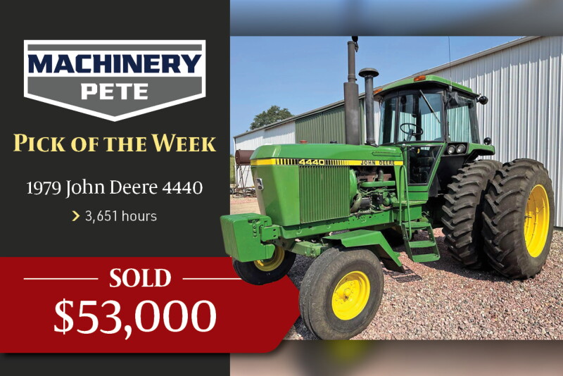 Pete’s Pick of the Week: Classic 1979 John Deere 4440 Brings $53,000 in Iowa