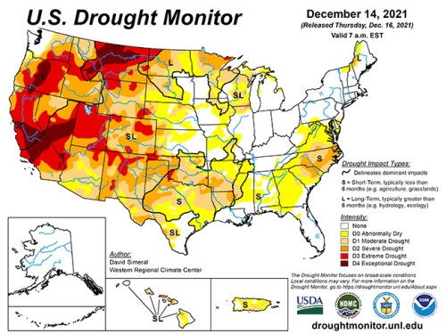 National Drought map