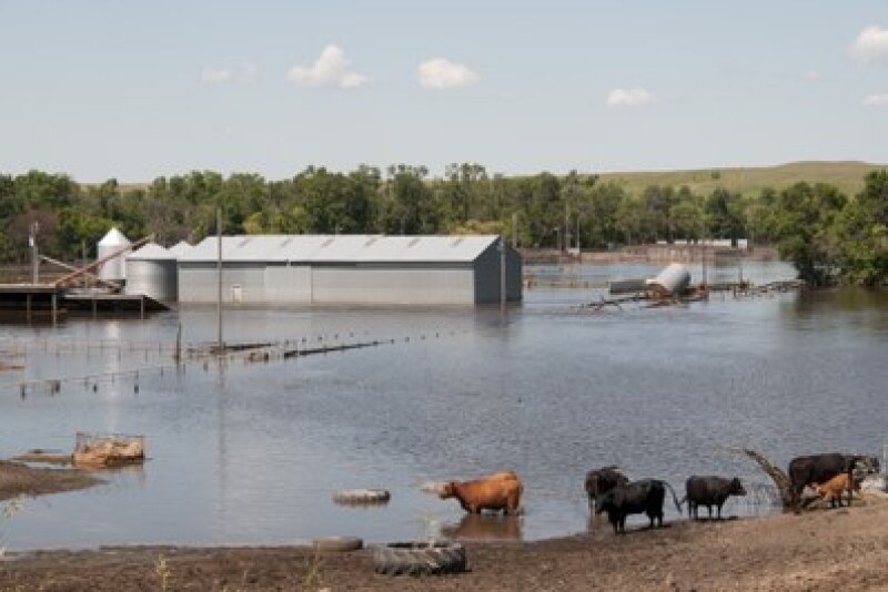 Flooding in North Dakota in 2019