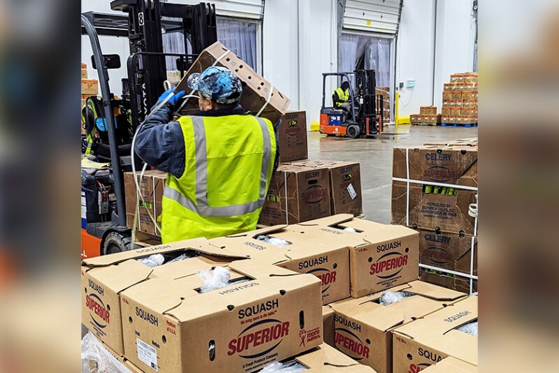 Produce loading at Superior Sales Inc.