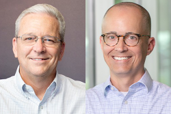 Shown from left are Bob Bechtel and David Finger.