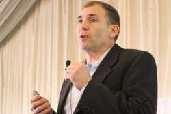 Keynote Speaker Henry Zerby of Wendy’s Quality Supply Chain Co-op Inc. provided insights on the global protein supply.