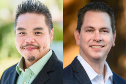 Two portrait-style headshot photos of men