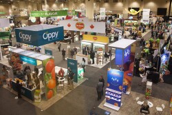 Photo of the trade show floor at a previous Canadian Produce Marketing Association event
