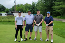 The EPC golf event's first place team was Wes Jones II (left to right), Pat Powers, Jake Barwell and Pat Campellone.