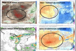 BamWX forecast calls for a week of good planting weather, but then the roller coaster comes back.