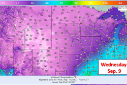 As the Great Plains see plunging temperatures this week, one meteorologist thinks crops in the core of the Corn Belt escaped major damage thanks to constant cloud cover. However, livestock producers may not be so lucky.