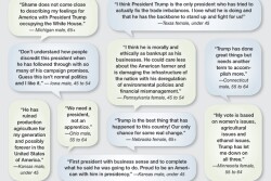 In a Farm Journal email survey sent in October 2018, 556 of the more than 1,500 respondents shared their thoughts in regard to President Trump. Above is a sampling of those comments.