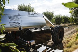 On the machine, nine sensors detect, target and spot spray weeds on the orchard floor. The GUSS system is engineered to use LIDAR technology to stay in the row. 
The GUSS system allows one operator to monitor up to eight GUSS sprayers from a laptop.  
