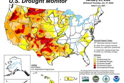 National Drought Monitor Map, January 27, 2022