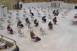 By turning a livestock arena into a spacious classroom, CAFNR Dean at the University of Missouri says they're able to instruct 2,700 students per week in the arena. Overall, CAFNR says 83% of its classes are offering some form of face to face instruction.
