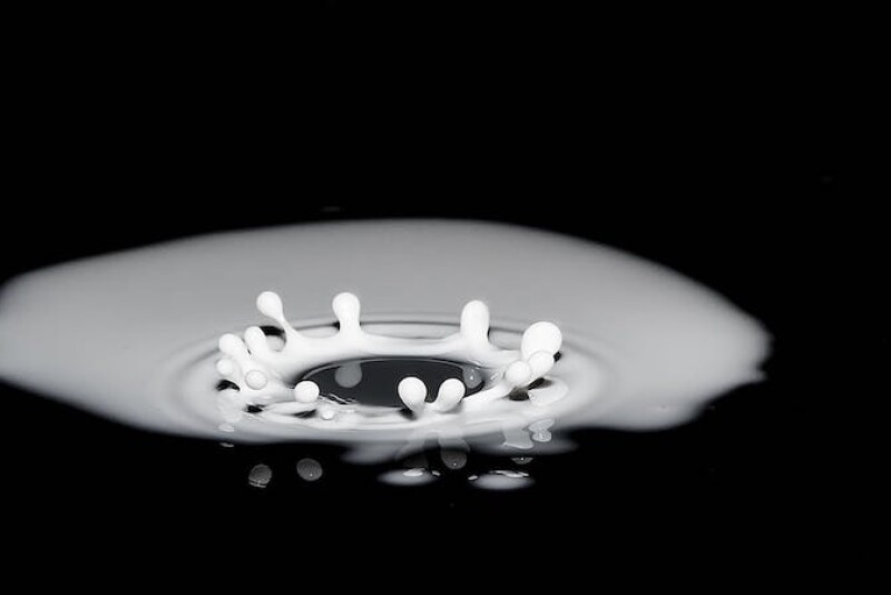 Milk splash.