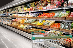 Shopping cart, produce section