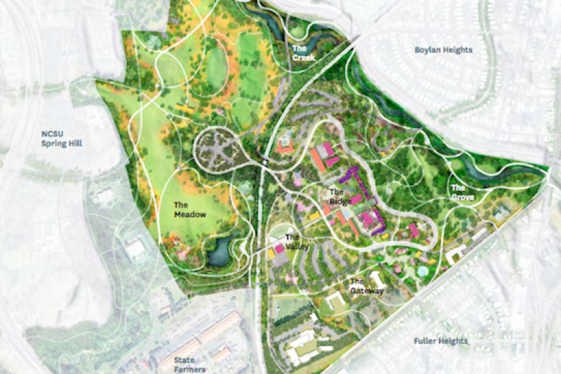 Dorothea Dix Park Conservancy and Raleigh (N.C.) State Farmers Market leaders are partnering on designing a master plan that excludes wholesalers.