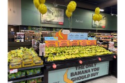 Longo's Equifruit banana display.