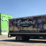 A Brothers Produce truck at the Houston Food Bank.
