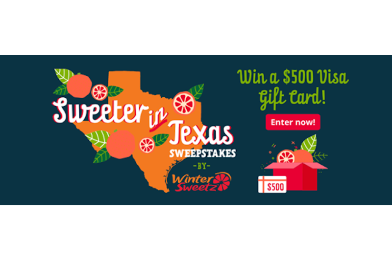 Winter Sweetz Sweeter in Texas sweepstakes graphic
