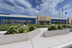Artist rendition of Walmart's new facility. 