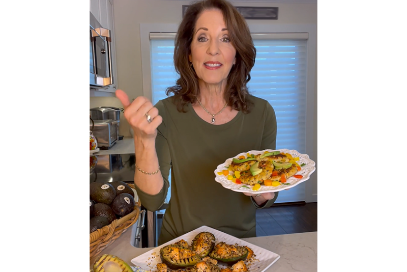 Registered dietitian Bonnie Taub-Dix showcases a California avocado recipe.