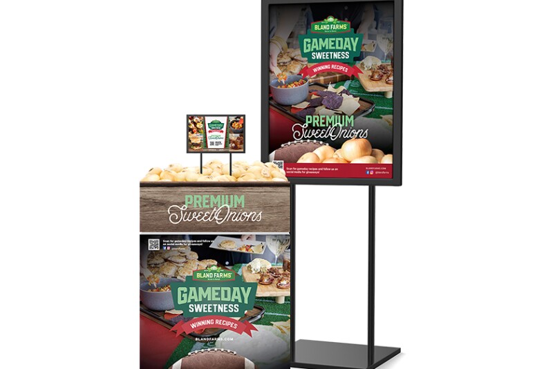 Fall promotion retail displays.