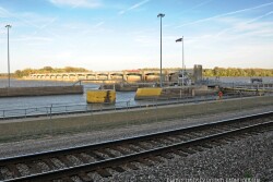 Railroad - Lock and dam on Mississippi River - Lindsey Pound