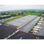 Four Seasons Produce Inc. installed an array of 3,900 solar panels on the company’s warehouse roof. Nelson Longenecker, vice
president of business innovation, says the solar panel array will pay for itself in less than three years and produces 1.3 megawatts of
energy during peak daylight hours.