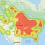 This heat map shows, in red, where the most 10-year-old equipment sold at auction in 2019 (through October).