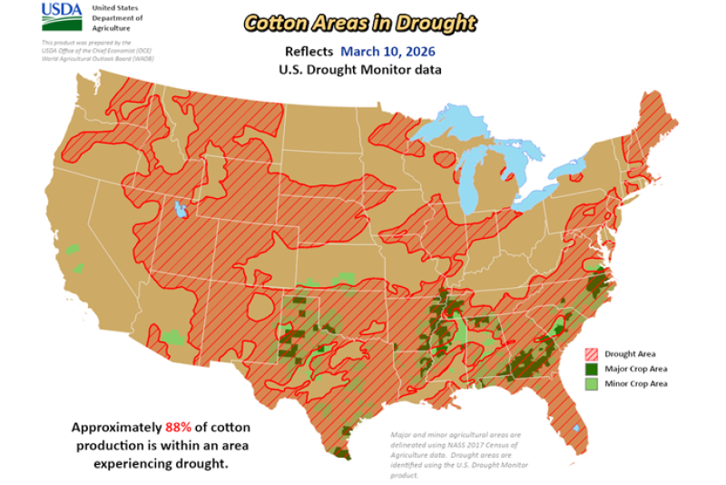 Cutton Map Cotton country sees one of its driest winters in recent history: What ...