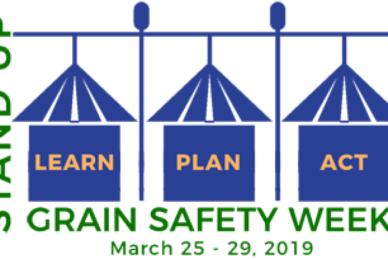 This week (March 25 to 29) is the National Safety Stand-Up For Grain Safety Week. 