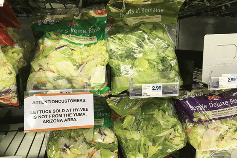 In an April 2018 recall for E. coli linked to romaine, the Centers for Disease Control and Prevention and the Food and Drug Administration advised consumers not to eat chopped romaine from the Yuma, Ariz., area. In a November 2018 E. coli outbreak, the CDC advised consumers not to eat romaine from any area.
