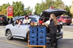 grocery pickup at car