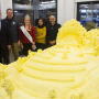 The annual butter sculpture was unveiled Thursday ahead of the 2017 Pennsylvania Farm Show. The sculpture is called "A Culture of Stewardship" and pays tribute to dairy farmers.