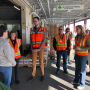 California Department of Food and Agriculture Secretary Karen Ross (left), toured the San Francisco Market. Attendees engaged with several merchant businesses, some of which have been family-run for more than three generations. 