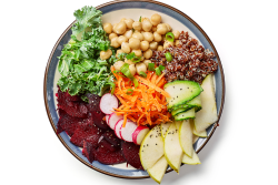 Healthy eating, plate of fresh produce