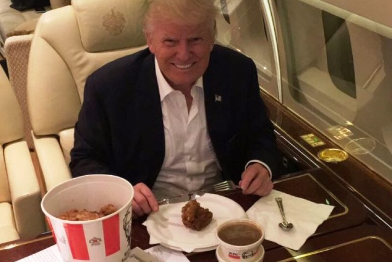 Donald Trump is a big fan of fast-food and even ate KFC on the campaign trail. He could alter the school lunch program even more after current first lady Michelle Obama leaves the White House.