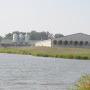 The exterior of a hog barn in Missouri. 