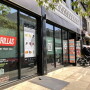 bike rider leaves Gorillas dark store warehouse in NYC New York City ultra fast rapid grocery delivery service app