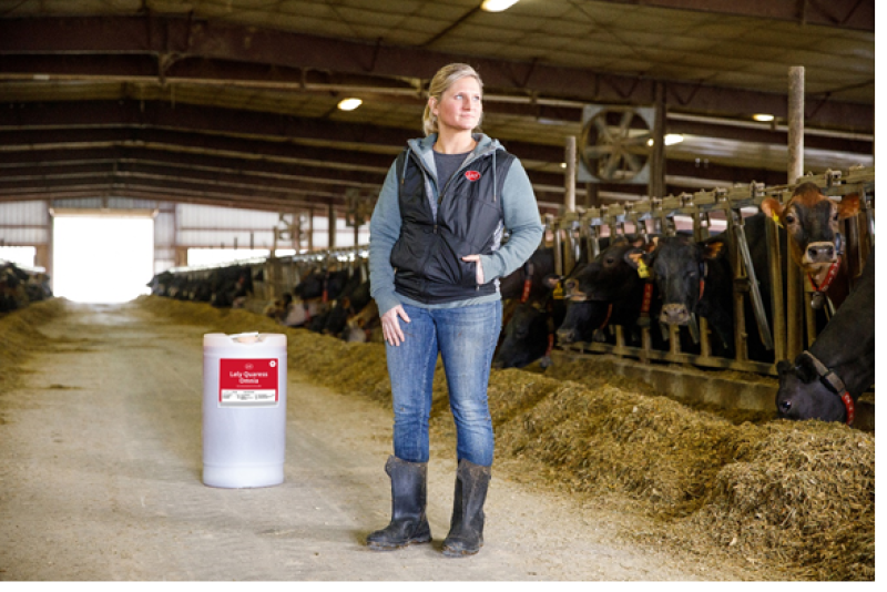 The product has proven to have a high microbiocidal efficacy for improved udder health.