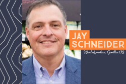 Jay Schneider is back in produce thanks to a new role with Gorillas US.