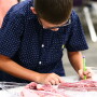 Kid identifying meat cuts