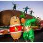 Spuddy Buddy and the Tater Team join the First Ever 16th Annual World's Shortest St. Patrick's Day Parade in Hot Springs, Ark., in 2019. 